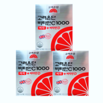 고려은단 비타민C1000 이지 비타민D 600mg 120정 x 6통