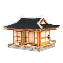 오르골 목재 입체퍼즐 - 영공방 기와집(수동), 단품, 단품