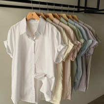에이치다 / 파스텔 심플 모던 썸머 루즈핏 셔츠 7color
