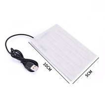 발열패드 usb 발열 패드 USB 5/12V 난방 히터 패드 마사지 워밍 바디 발 겨울, 02 1PCS 10x5CM