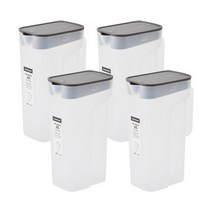 락앤락 냉장고 물병 4p, DARK GRAY(HPI818S4CDGRY), 2100ml