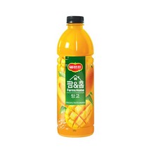 칠성 델몬트 팜앤홈 망고 과일주스 음료수 사무실 탕비실 1.2L 6본 1세트, 15세트