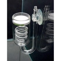 수조 버블카운터 CO2 유리 디퓨저 확산기 이탄 어항, 1개