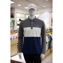 루이까스텔 골프의류 2022 F/W 가을 겨울 상품 남성 편한 코튼 스트라이프 카라티셔츠