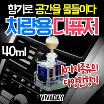 차량용 고급 석고 에어컨 40ml, 자스민베르가못