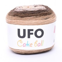 삼남뜨개실 UFO 케이크 볼 200g 15컬러 목도리실 털실 겨울실, UFO 200g 14 딥 브라운 케이크