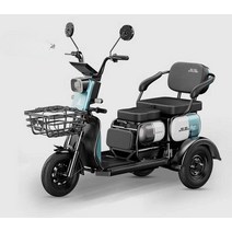 삼륜전기자전거 세발전기자전거 접이식 삼륜 전동오토바이 전기스쿠터 세발스쿠터, 600W 모터 + 48V12Ah 레드