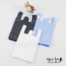 청소가좋다 손잡이 비닐봉투 마트봉투 손잡이봉투 12종, 손잡이2호 23×39 5L 300매 흰색, 300개