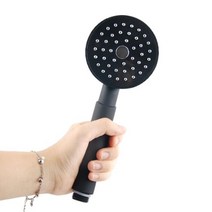 가정집 욕실 샤워실 수전 샤워기 헤드 교체형 블랙, 1개, 상세페이지 참조