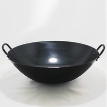 중화요리 철 북경팬 튀김팬 볶음팬, 양수42cm