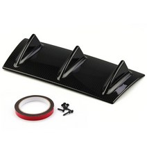 14 인치 ABS 유니버셜 리어 범퍼 립 섀시 디퓨저 스포일러 상어 3 핀 스타일 보호 RS-LKT025S, 01 carbon fiber type