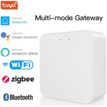 Tuya-ZigBee 스마트 게이트웨이 허브 와이파이 블루투스 홈 라이프 브리지 앱 무선 리모컨 알렉사 구글 홈으로 작동, [03] Multimode Gateway, 없음, 03 Multi-mode Gateway