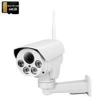 열화상카메라 적외선카메라 적외선 무선 보안 IP 와이파이 PTZ 자동 줌 SD 카드 사람 감지 IR Sonyimx335 HD 3G 4G SIM, 없음, 11.5MP-WIFI-64GB - 미국 플러그-배 줌