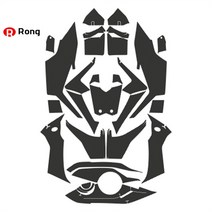 Kodaskin-KYMCO 오토바이 2D 카본 엠블럼 데칼 AK550 바디 전체 키트 장식 페어링 스티커, A SET, 하나