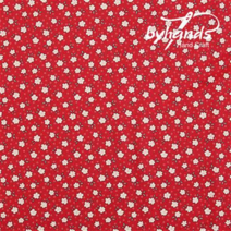 바이핸즈 면20수 피드색 꽃무늬 패브릭 퀼트 원단 - 1/2yd, 29.미니-레드
