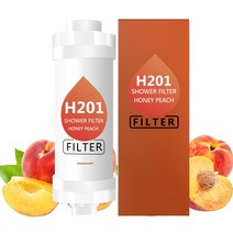 샤워기필터 샤워기 리필 아로마 샤워 헤드 필터 연수기 부드럽고 모발/피부 개선 염소 제거 욕실 액세서, 02 Peach