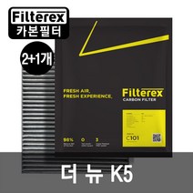 3개 PM1.0 카본 탈취 더뉴K5(2018~2019) 차량용 에어컨필터, 기아, 3개-더뉴K5 2018~2019(C117)
