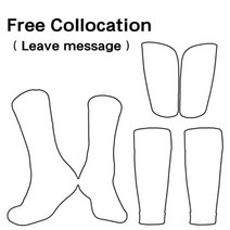 정강이보호대 세트 Hight 탄력성 신 가드 슬리브 축구 성인 키즈 양말 패드 전문 레깅스, Free collocation+Adults Plus(7
