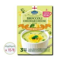 폰타나 브로콜리 체다치즈 컵수프 60g(20gx3입) x 15개