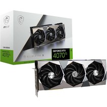 MSI 지포스 그래픽 카드 RTX 4070 Ti 수프림 X 12G