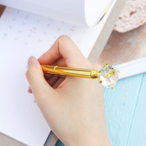 크리스탈 볼펜 다이아몬드볼펜 예쁜볼펜 9color, 크리스탈 볼펜(핑크)