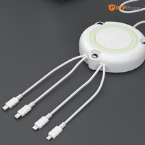 팝폰 4in1 업소용 멀티 빠른 도난방지 충전기 usb 동시충전 케이블 TC49, 8핀케이블