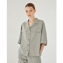 [닥스 여성] [[22SS]] DLSH2B691K1 [인기 재입고/D-GIFT] 카키 포켓디테일 7부소매 셔츠