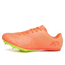 신발 점핑 점핑슈즈 통기성 남성 여성 전문 트랙 필드 스포츠 스패턴 스파이크 십대 러닝 점프 네일 트레이닝 스니커즈, 45, DZ-J005-오렌지
