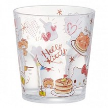 헬로키티 스낵타임 아크릴컵 280ml 물컵 양치컵 도매컵 판촉컵 캐릭터컵