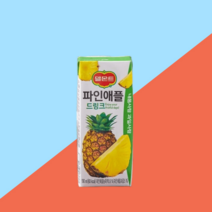 델몬트 기타과즙음료 파인애플 드링크(190ml24팩) 4560ml, 단품