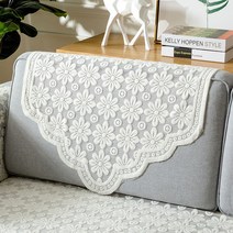 여름쇼파커버 패드 레이스 등받이 깔개 덮개 미끄럼방지, 직사각형 90x220cm, B