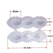 계량 9 홀 수동 kibbeh 익스프레스 미트볼 메이커 미트 로프 몰드 5cm 7cm 프레스 패티 고기 파이 다진 프로세서 주방 도구, 3개의 구멍