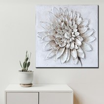 어바웃더홈 해바라기 그림 꽃 액자 인테리어 캔버스 거실 유화, 실버브라운