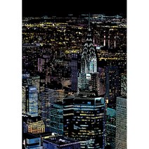 아트조이 DIY 스크래치 나이트뷰, B-08 뉴욕 크라이슬러 빌딩