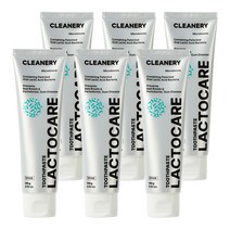 클리너리 락토케어 치약 구강유산균 유해균억제 구강 질환 개선, 6개, 100g