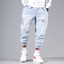 FANSYLI 2022봄 남성 배기 조거팬츠 캐주얼 조거팬츠 3505호 1F