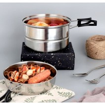 캠핑용 스테인레스 손잡이 찜기 깊은후라이팬 참숯 비비큐 감성 스텐 훈연