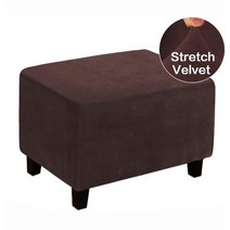 소파 돌 쇼파 카우치 리클라이너 천갈이 가죽 패드 매트 5 6 인용 리폼 천 커버 링 벨벳 플러시 오토만 슬립 맞춤 직사각형 발판 빨 이동식 발판 보호대 액세서리 2 사이즈, 대형, 갈색