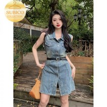 데님 원피스 청 스커트 청멜빵원피스 키작녀 뷔스티에 휴양지 보라카이 지락실 미미 발리