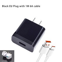 고속 충전기 무선 빠른 충전기 18w Xiaomi Redmi 참고 9 5g Qc 3.0 벽 어댑터 유형 C Mi 9t 8 Poco M3 Pro, 04 black eu with cable