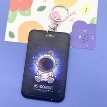 만화 행성 우주 비행사 낙서 시리즈 매는 밧줄 카드 소지자 패스 카드를위한 학생 자격 증명 애니메이션 신용 스트랩 열쇠 고리