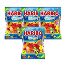 하리보 해피 씨파리 베지 200g Haribo Happy Seafari veggie, 4팩