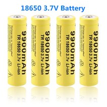 4-20매 / 배치 18650 배터리 3.7V 9900mAh Led 손전등 충전 리튬 이온 배터리 리튬 이온 배터리 +, 6개