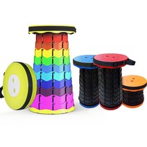 접이식의자 휴대용 높이조절 캠핑 낚시 등산간의의자, 하나, 접이식의자(옐로우)