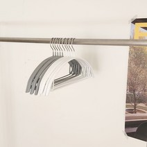 논 슬립 미끄럼 방지 니트 원피스 옷걸이 5P 화이트