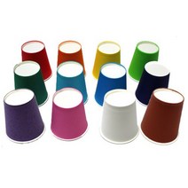 종이 컵 어린이집 미술 교구 DIY 만들기 재료 파티 꾸미기 용품, 주황 - 50개