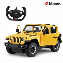 JEEP 랭글러 루비콘 무선조종 자동차 RC카 1:14, 02.랭글러 루비콘 1:14(옐로우)