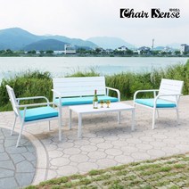 체어센스 마리나 야외 테이블 쇼파 의자 2인 4인 6인 세트 벤치 마당 베란다 테라스 옥상 카페 펜션, 그레이 1인용의자(2개)
