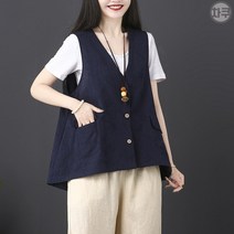 여성용 여름 무난한 캐주얼 조끼 LS1104