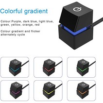 저스트온 휴대용 PC 마더보드 전원 온 오프 스위치 버튼 연장 케이블 가정용 데스크톱 컴퓨터 2 M/4 M, black Colorful LED, 2M Cable